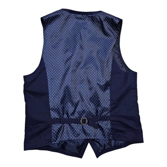 Stafford Prep Vest Waistcoat XXL Blue Navy Quilted - Picture 2 of 6